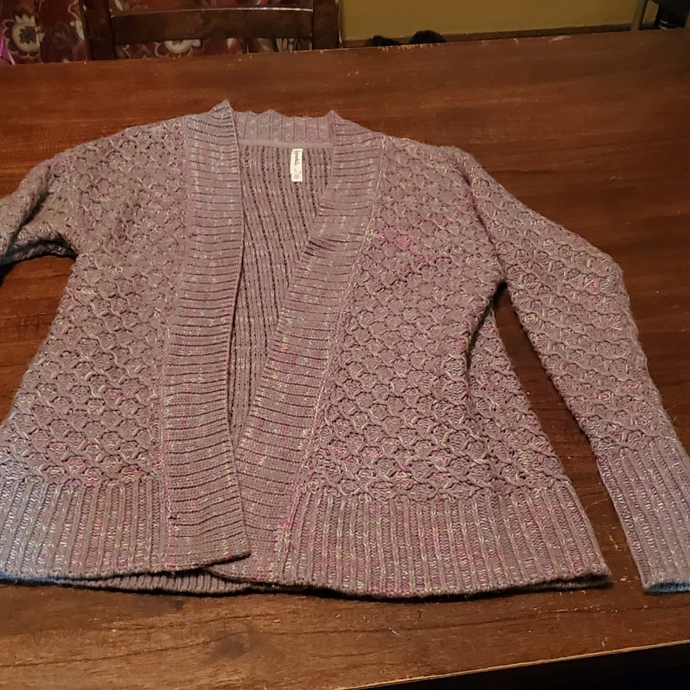 beautiful knit sweater cardigan aeropostale sz lg
